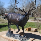 Bronze sculpture outside Salato