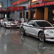 Corvettes on display