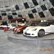 Corvettes on display