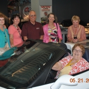 EKURA members viewing the 427 convertible corvette